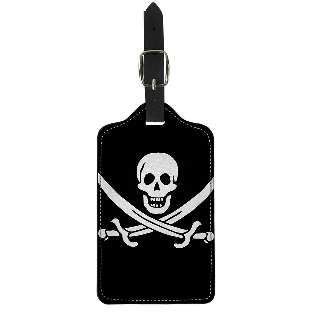Calico Jack Pirate Flag Print Luggage Tag