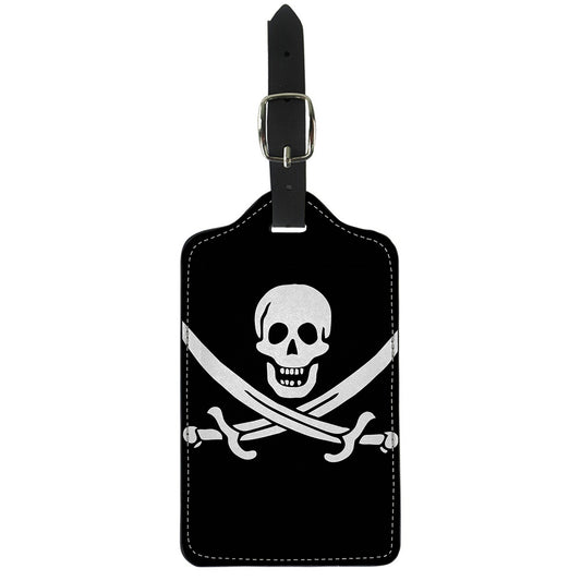 Calico Jack Pirate Flag Print Luggage Tag
