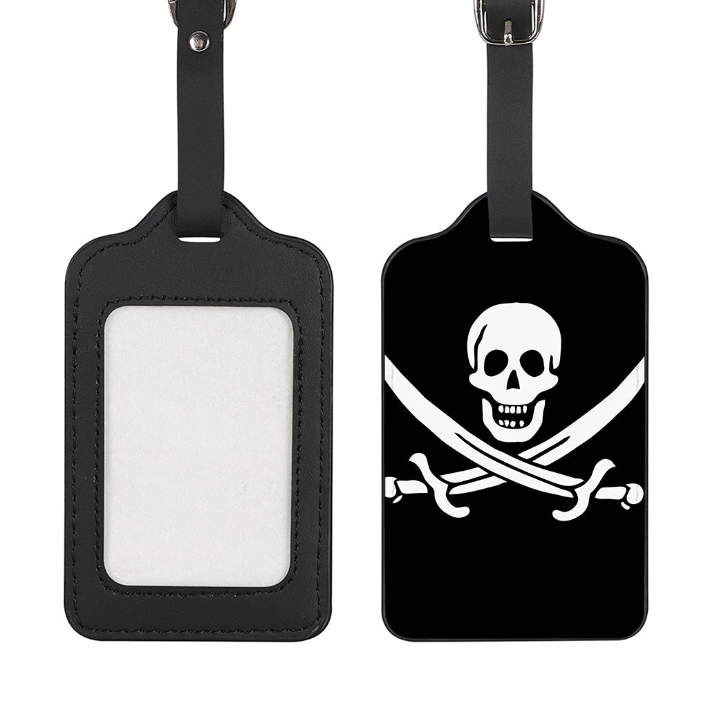 Calico Jack Pirate Flag Print Luggage Tag