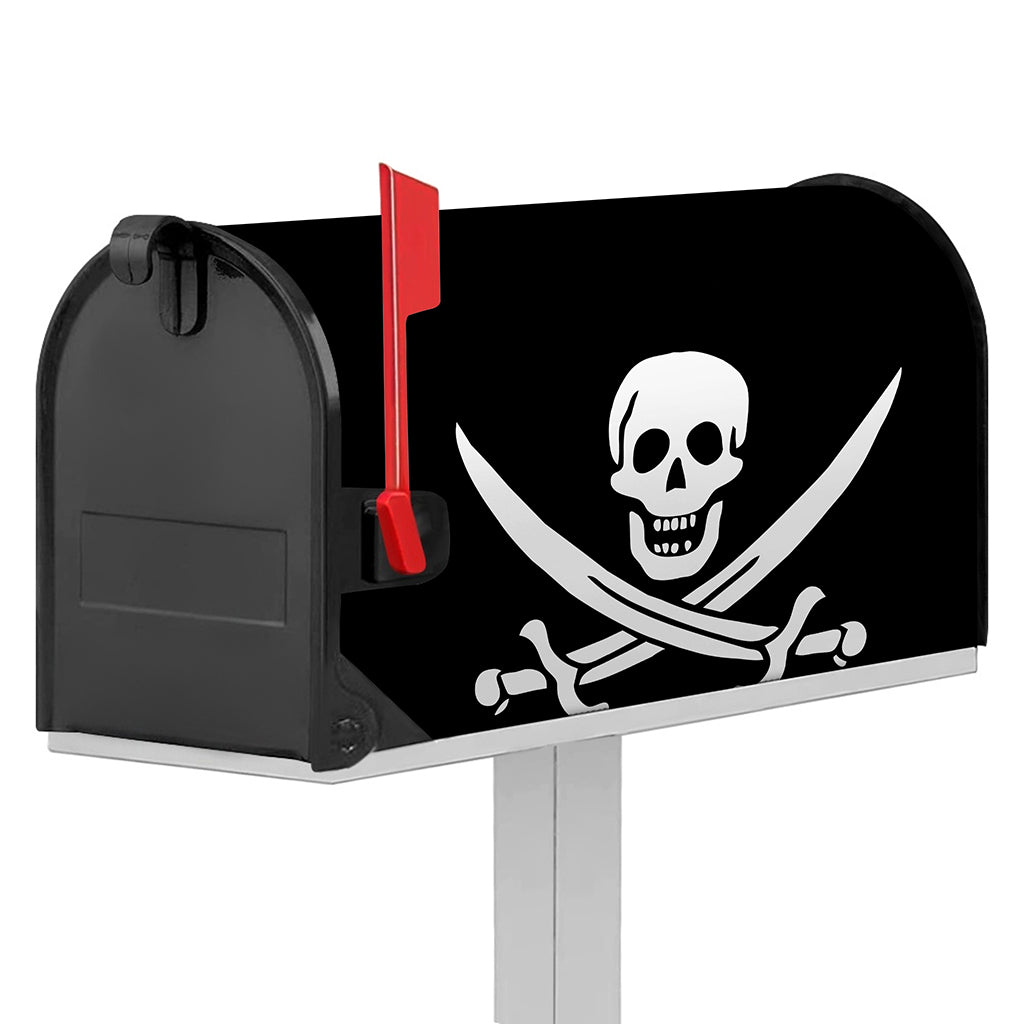 Calico Jack Pirate Flag Print Mailbox Cover