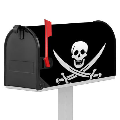 Calico Jack Pirate Flag Print Mailbox Cover