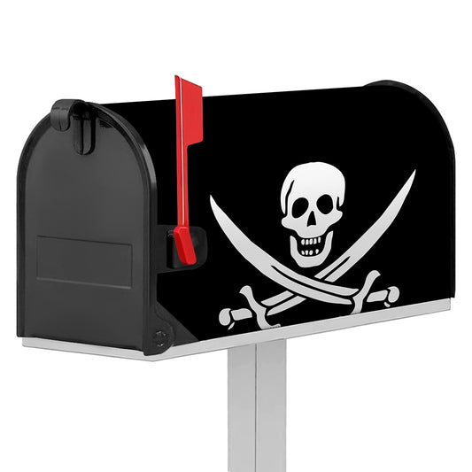 Calico Jack Pirate Flag Print Mailbox Cover