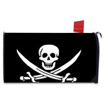 Calico Jack Pirate Flag Print Mailbox Cover