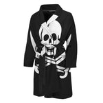 Calico Jack Pirate Flag Print Men's Bathrobe