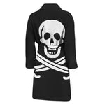 Calico Jack Pirate Flag Print Men's Bathrobe