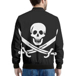 Calico Jack Pirate Flag Print Men's Bomber Jacket
