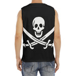 Calico Jack Pirate Flag Print Men's Fitness Tank Top