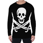 Calico Jack Pirate Flag Print Men's Long Sleeve T-Shirt