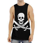 Calico Jack Pirate Flag Print Men's Muscle Tank Top