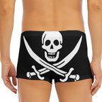Calico Jack Pirate Flag Print Men's Short Boxer Briefs