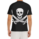 Calico Jack Pirate Flag Print Men's Short Sleeve Rash Guard