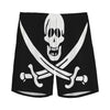 Calico Jack Pirate Flag Print Men's Sports Shorts