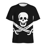 Calico Jack Pirate Flag Print Men's Sports T-Shirt