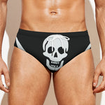 Calico Jack Pirate Flag Print Men's Swim Briefs