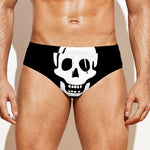 Calico Jack Pirate Flag Print Men's Swim Briefs