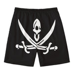 Calico Jack Pirate Flag Print Men's Swim Trunks