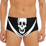 Calico Jack Pirate Flag Print Men's Triangle Swim Briefs