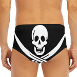 Calico Jack Pirate Flag Print Men's Triangle Swim Briefs