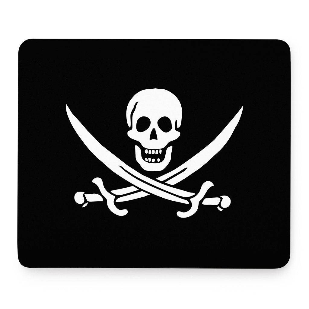 Calico Jack Pirate Flag Print Mouse Pad