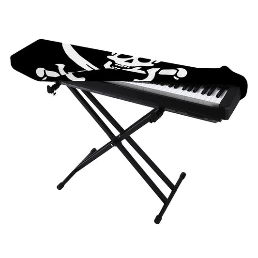 Calico Jack Pirate Flag Print Piano Keyboard Cover