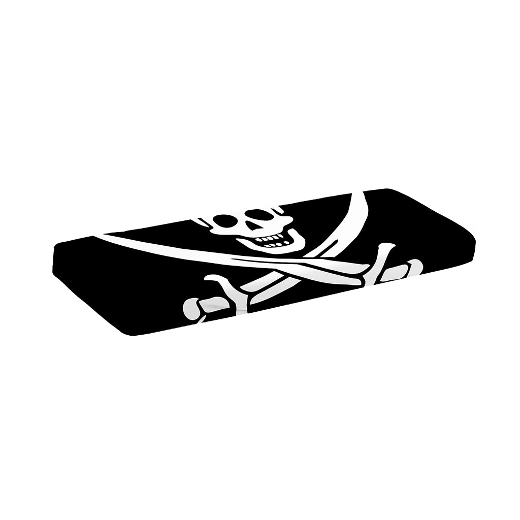 Calico Jack Pirate Flag Print Piano Keyboard Cover