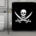 Calico Jack Pirate Flag Print Polyester Shower Curtain