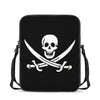 Calico Jack Pirate Flag Print Rectangular Crossbody Bag