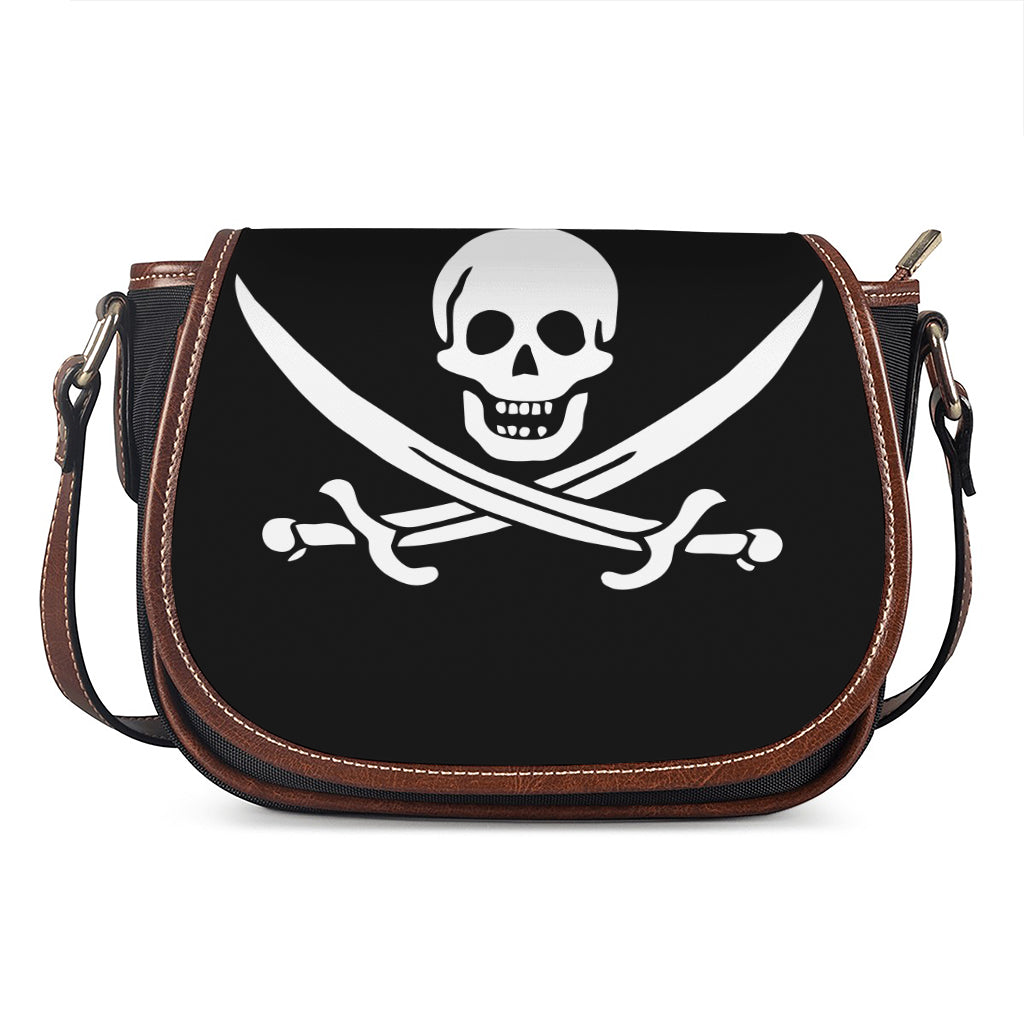 Calico Jack Pirate Flag Print Saddle Bag