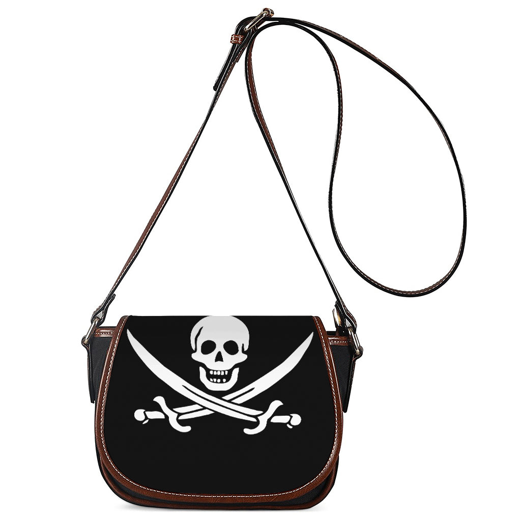 Calico Jack Pirate Flag Print Saddle Bag