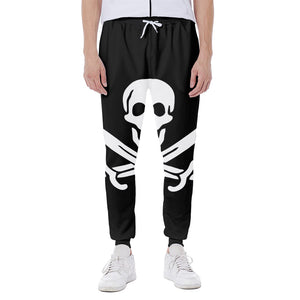 Calico Jack Pirate Flag Print Scuba Joggers