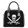 Calico Jack Pirate Flag Print Shoulder Handbag