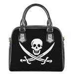 Calico Jack Pirate Flag Print Shoulder Handbag