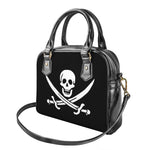 Calico Jack Pirate Flag Print Shoulder Handbag