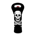 Calico Jack Pirate Flag Print Single Neoprene Wine Tote
