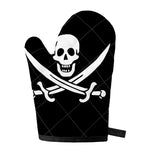 Calico Jack Pirate Flag Print Single Oven Mitt