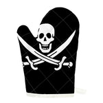 Calico Jack Pirate Flag Print Single Oven Mitt