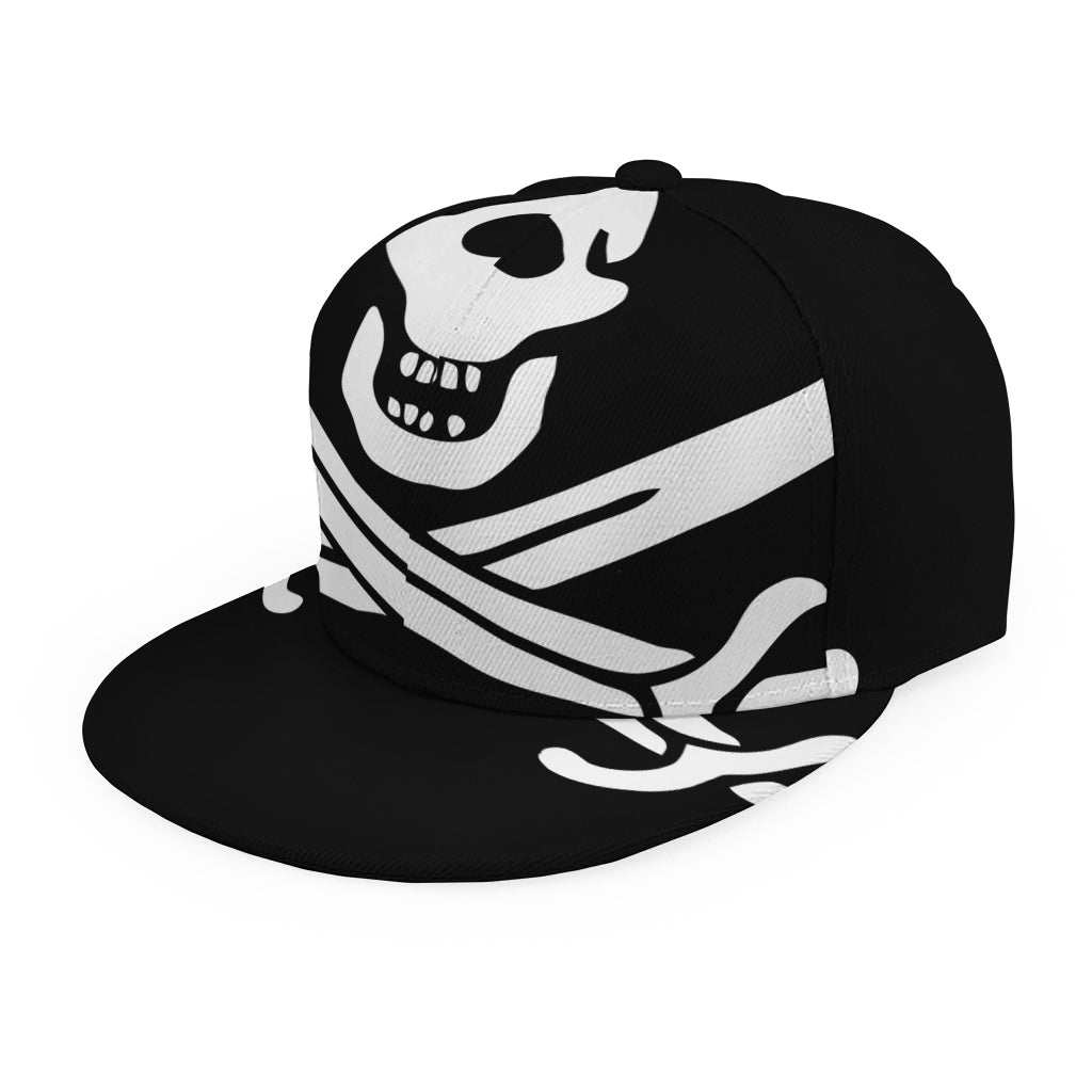 Calico Jack Pirate Flag Print Snapback Cap