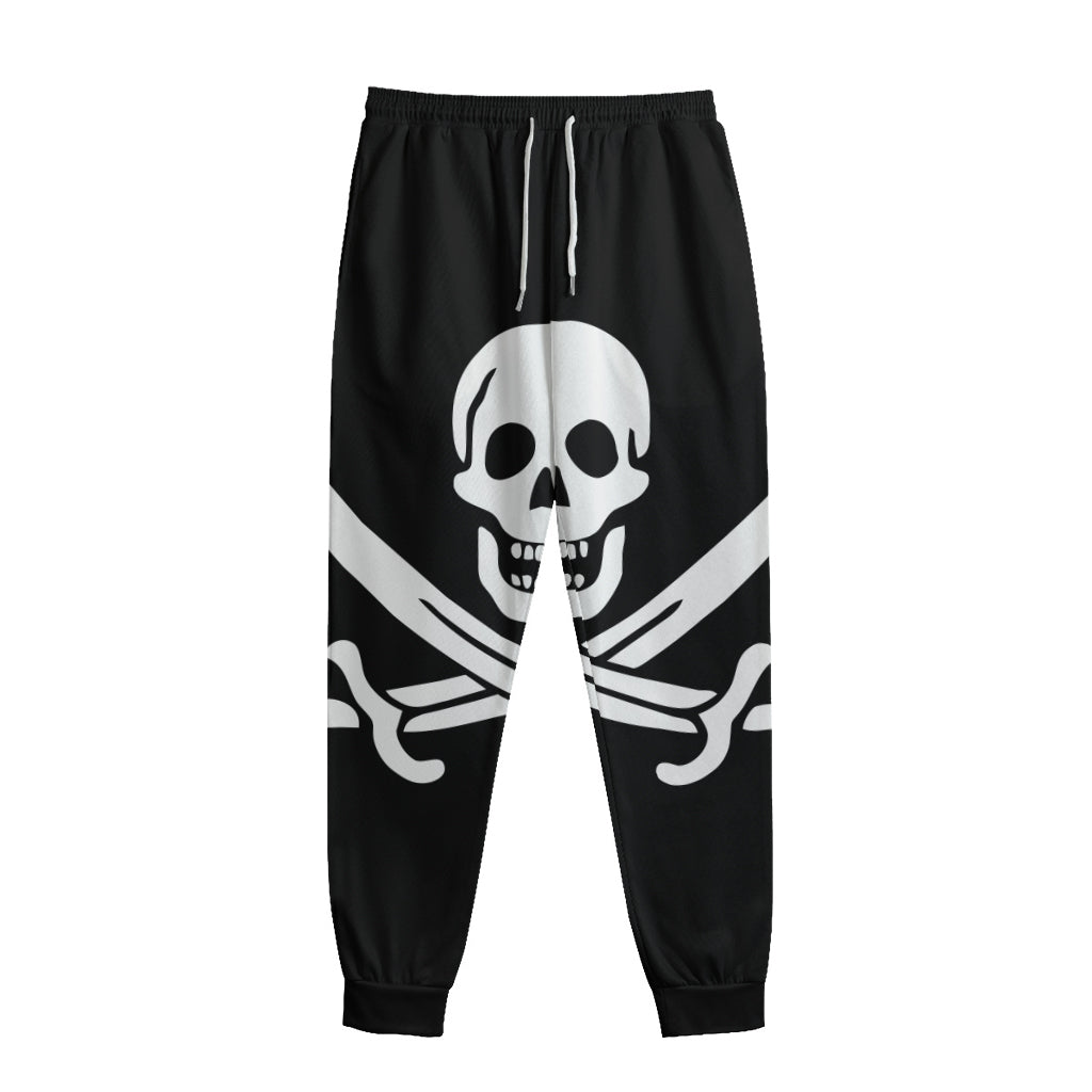 Calico Jack Pirate Flag Print Sweatpants