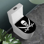 Calico Jack Pirate Flag Print Toilet Lid Cover