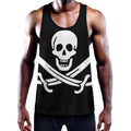 Calico Jack Pirate Flag Print Men's Workout Tank Top