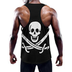 Calico Jack Pirate Flag Print Training Tank Top