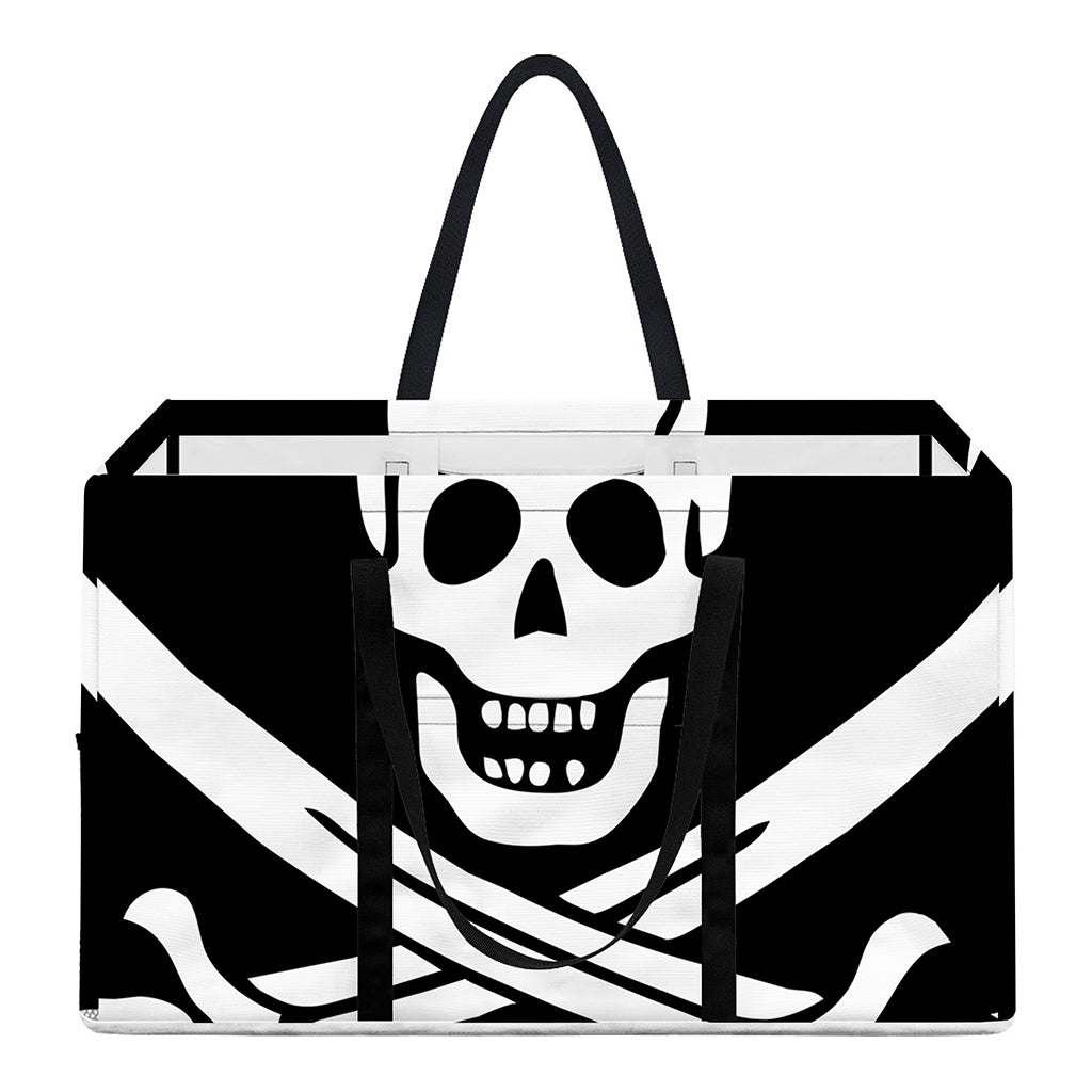 Calico Jack Pirate Flag Print Utility Tote Bag