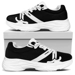 Calico Jack Pirate Flag Print White Chunky Shoes