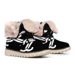 Calico Jack Pirate Flag Print Winter Boots