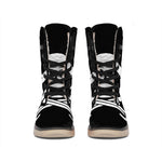 Calico Jack Pirate Flag Print Winter Boots