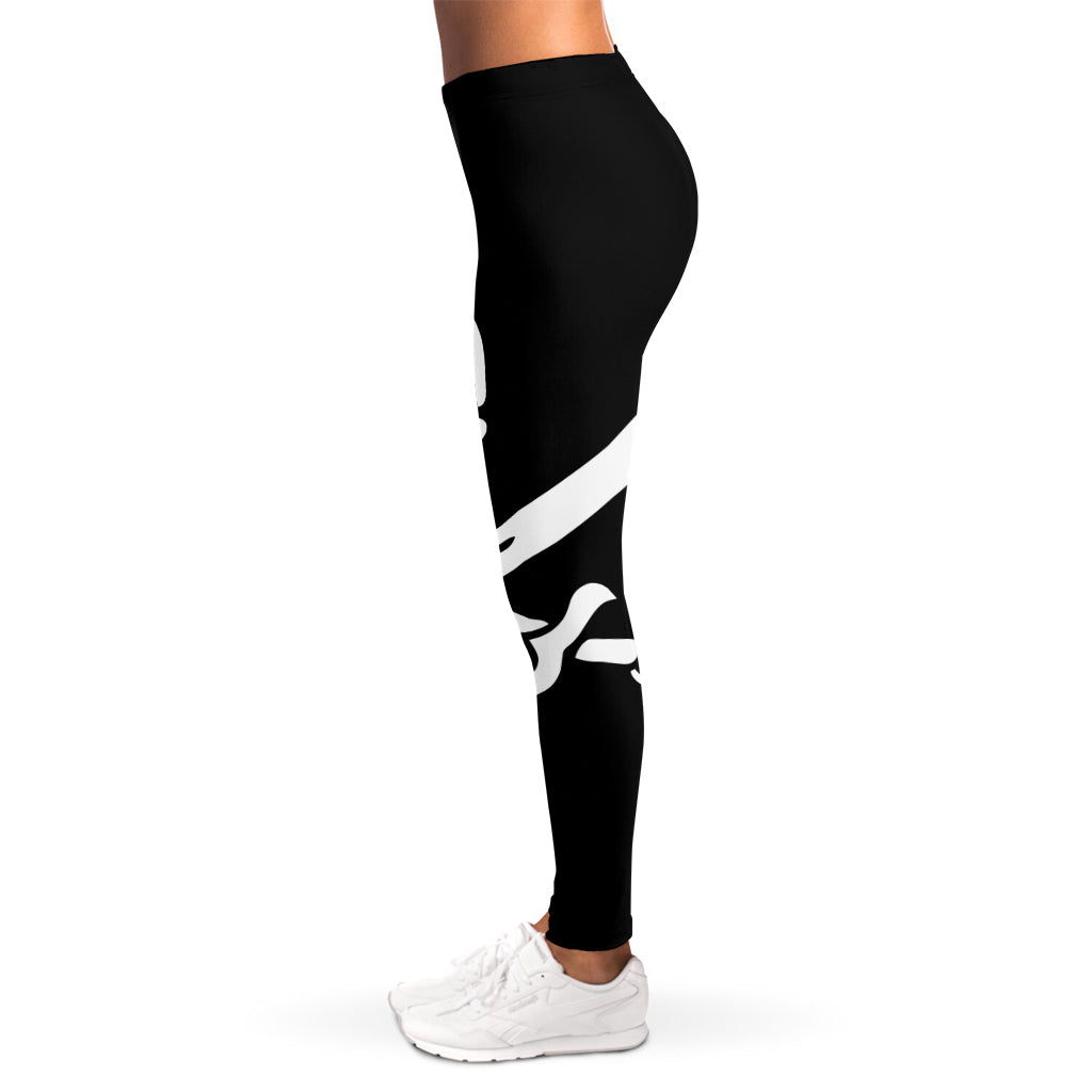 Calico Jack Pirate Flag Print Women's Leggings