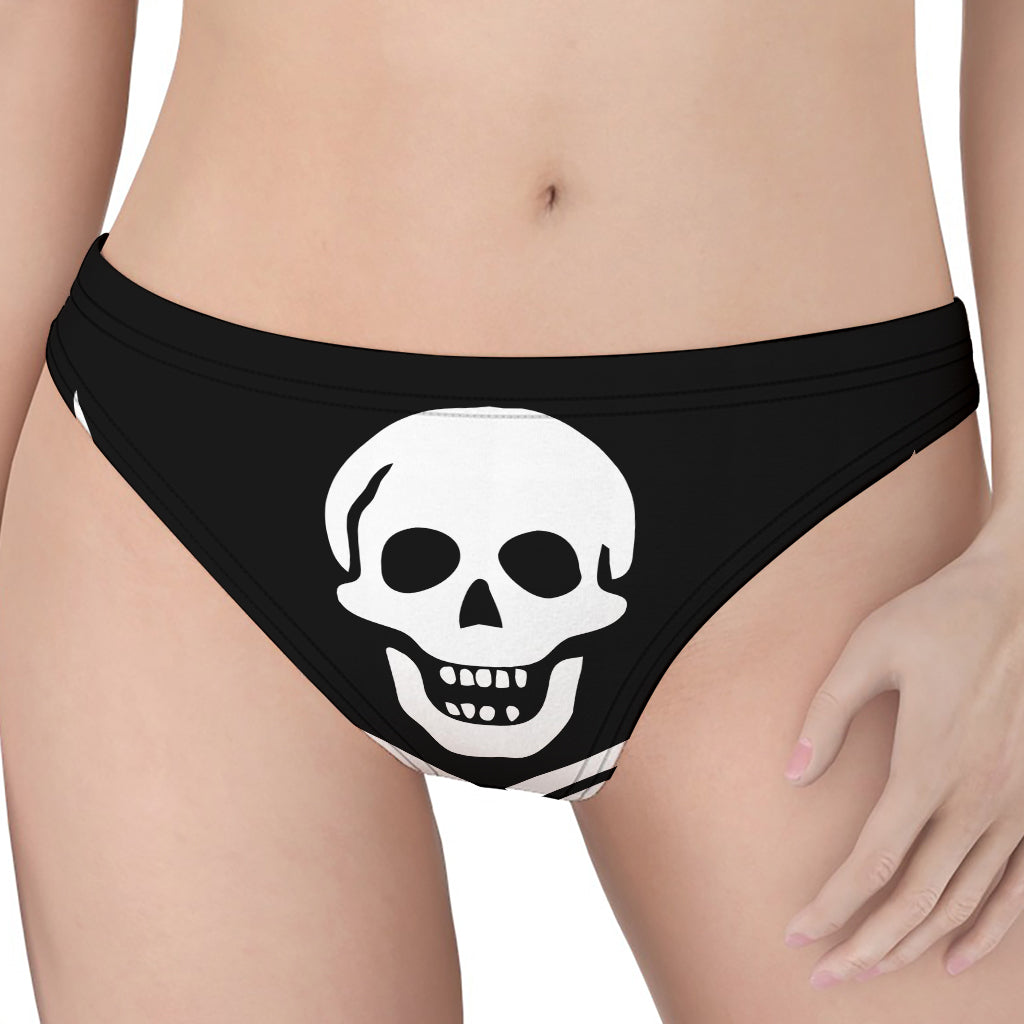 Calico Jack Pirate Flag Print Women's Thong