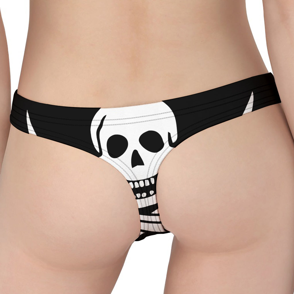 Calico Jack Pirate Flag Print Women's Thong