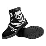 Calico Jack Pirate Flag Print Work Boots