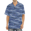Camo Denim Jeans Pattern Print Aloha Shirt